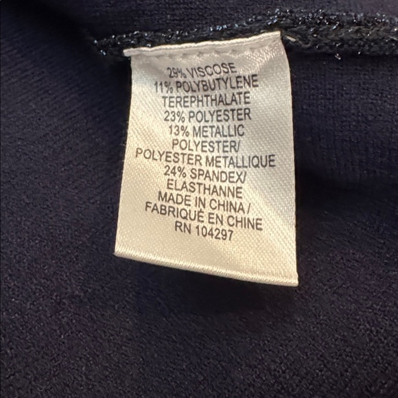 Milly Navy Shimmer Fit & Flare Dress – Size S - Picture 7 of 7